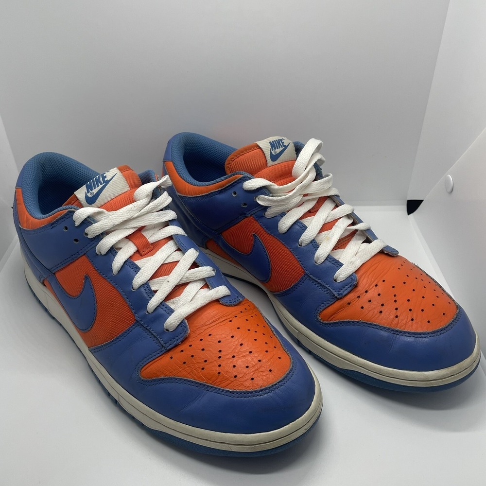 Men's Nike Size 12.5 Low Dunk Blue Orange 2003 New York Knicks Colors